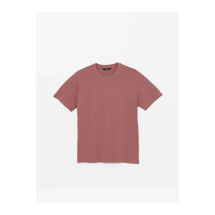 LCW Casual Bisiklet Yaka Kısa Kollu Baskılı Erkek Tişört