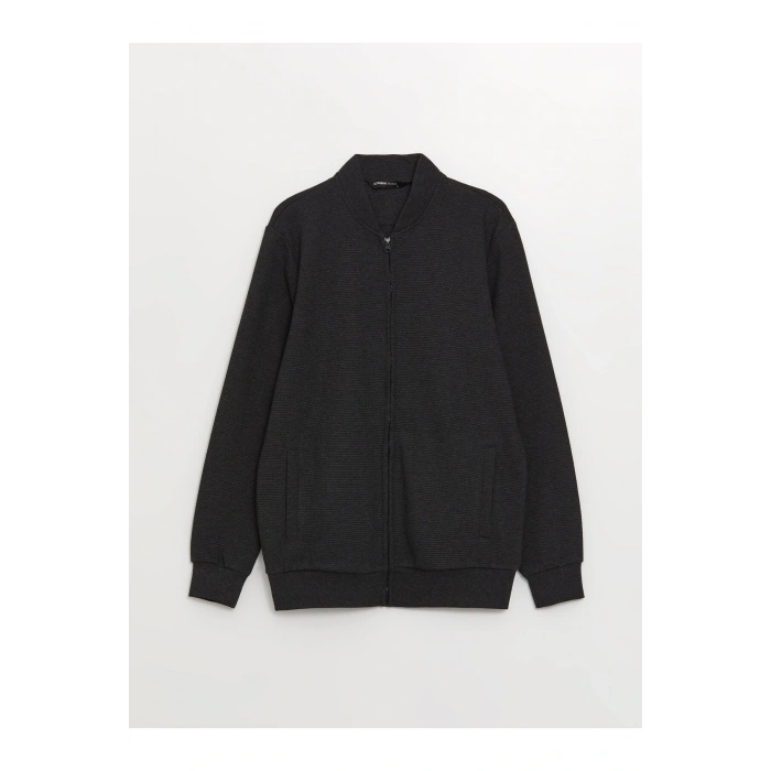 Rahat Kalıp Kolej Yaka Erkek Triko Hırka