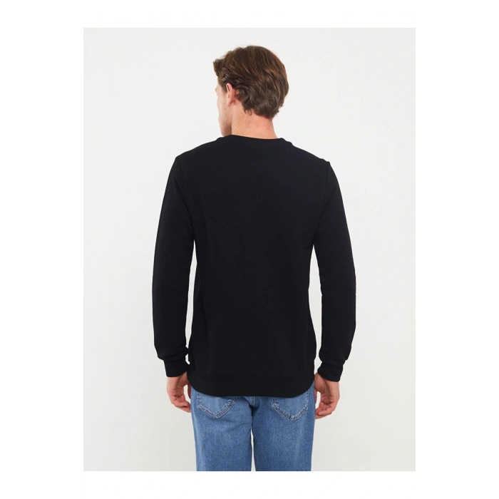 LCWAIKIKI Classic Bisiklet Yaka Uzun Kollu Erkek Sweatshirt