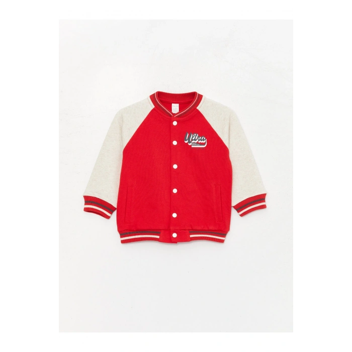 Bisiklet Yaka Uzun Kollu Baskılı Erkek Bebek Sweatshirt ve Pantolon 2li Takım