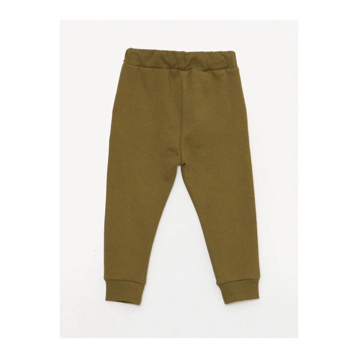 Bisiklet Yaka Uzun Baskılı Erkek Bebek Sweatshirt ve Pantolon 2li Takım