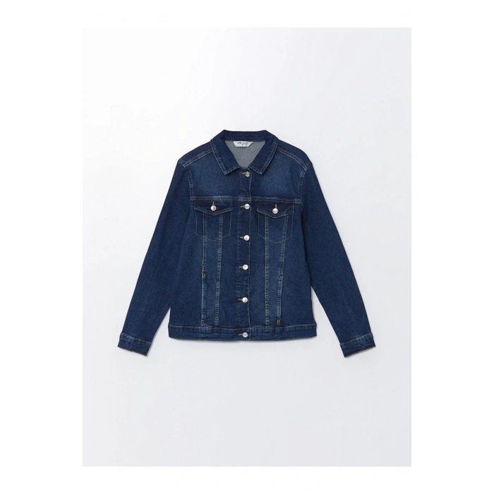 Gomlek Yaka Kadin Jean Ceket - W44872z8