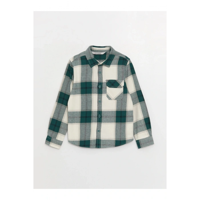 Ekose Uzun Kollu Erkek Çocuk Gömlek