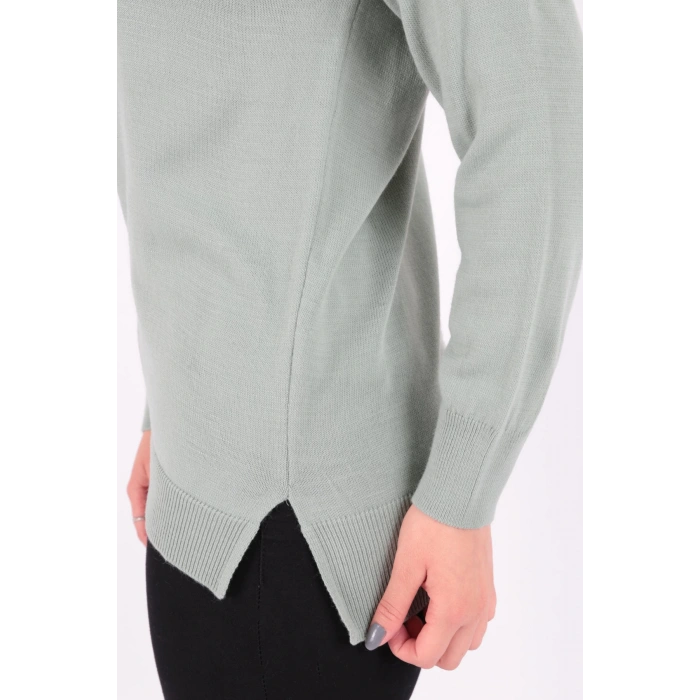 23k0242k1 Kadın Bisiklet Yaka Tunik