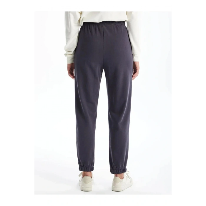 Kadın Beli Lastikli Düz Jogger Eşofman Altı