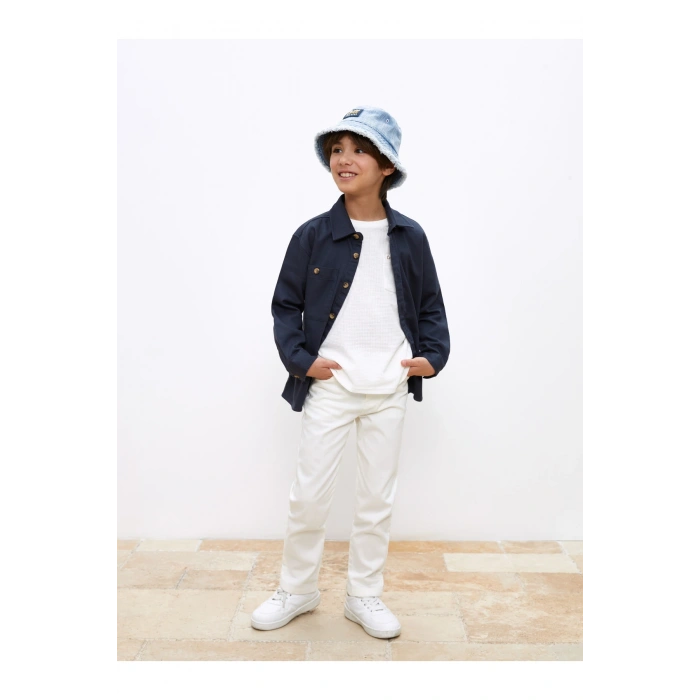 Rahat Kalıp Gabardin Erkek Çocuk Gömlek