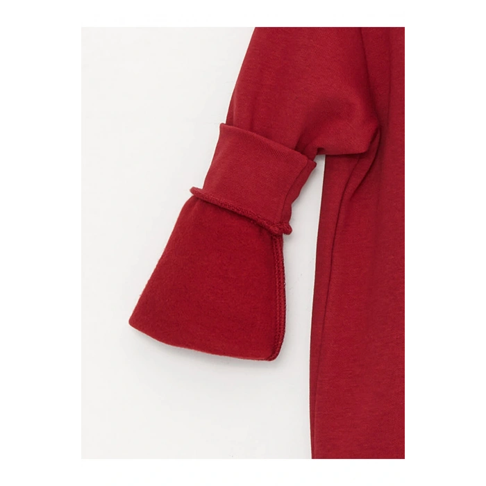 Bisiklet Yaka Baskılı Uzun Kollu Erkek Çocuk Sweatshirt ve Eşofman Altı