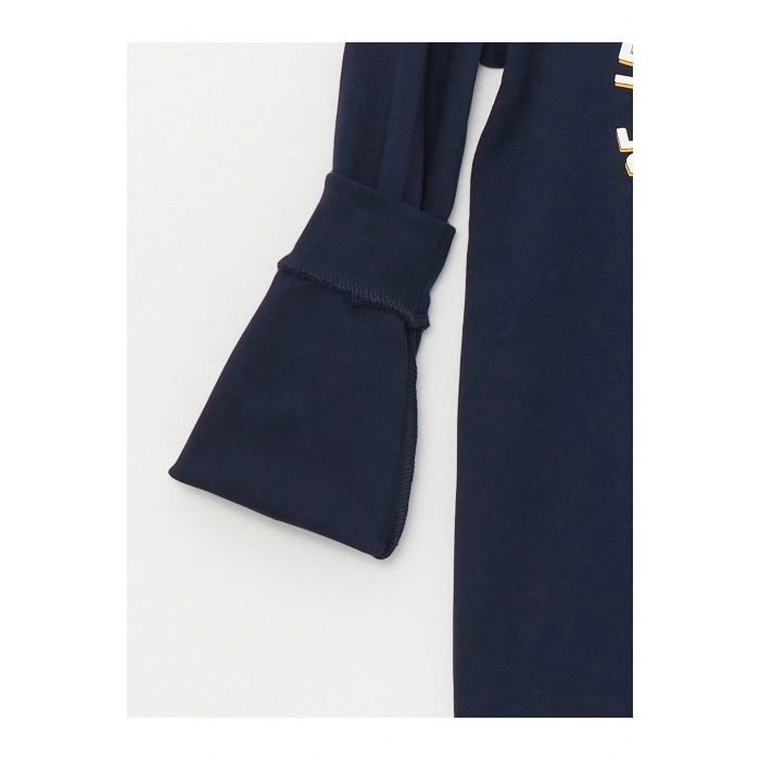 Bisiklet Yaka Pul Payet İşlemeli Uzun Kollu Erkek Çocuk Tişört