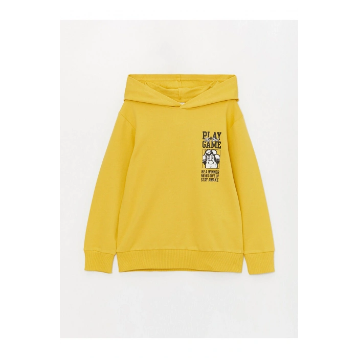 Lcw Nostaljik Maymun Baskılı Uzun Kollu Erkek Çocuk Hoodie