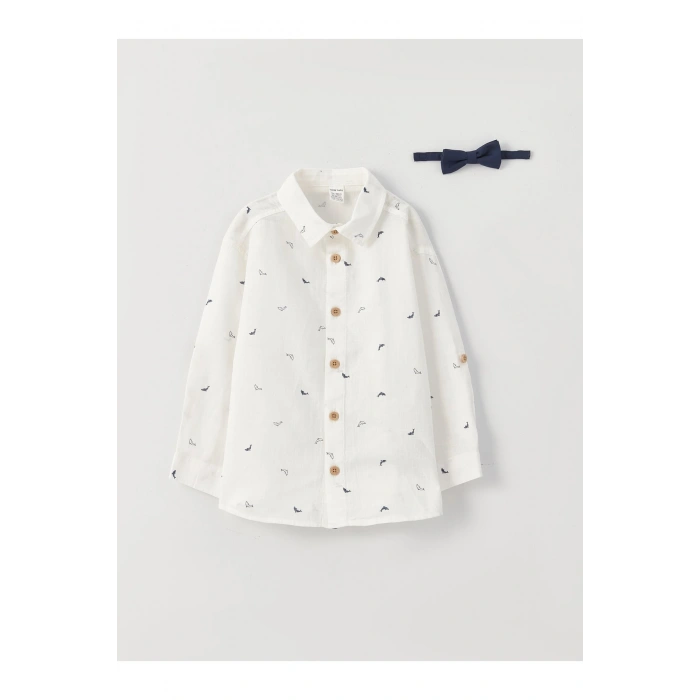 Uzun Kollu Baskılı Erkek Bebek 4lü Takım