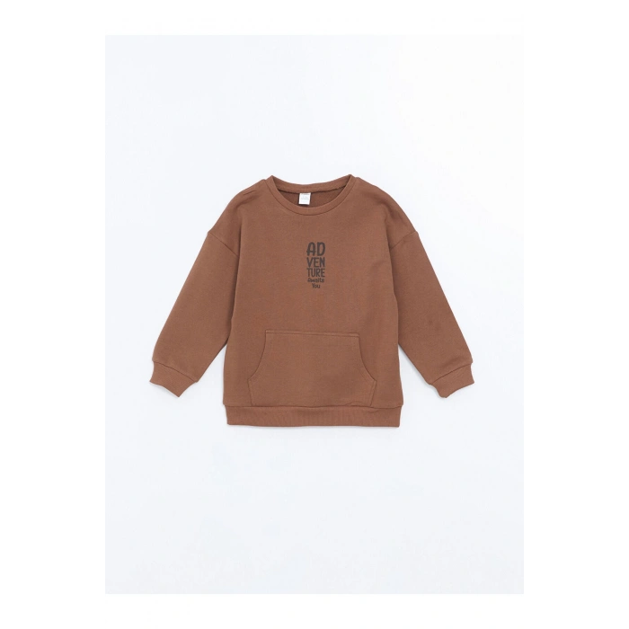 Lw - Bisiklet Yaka Uzun Kollu Baskılı Erkek Bebek Sweatshirt Ve Eşofman Alt 2li Takım