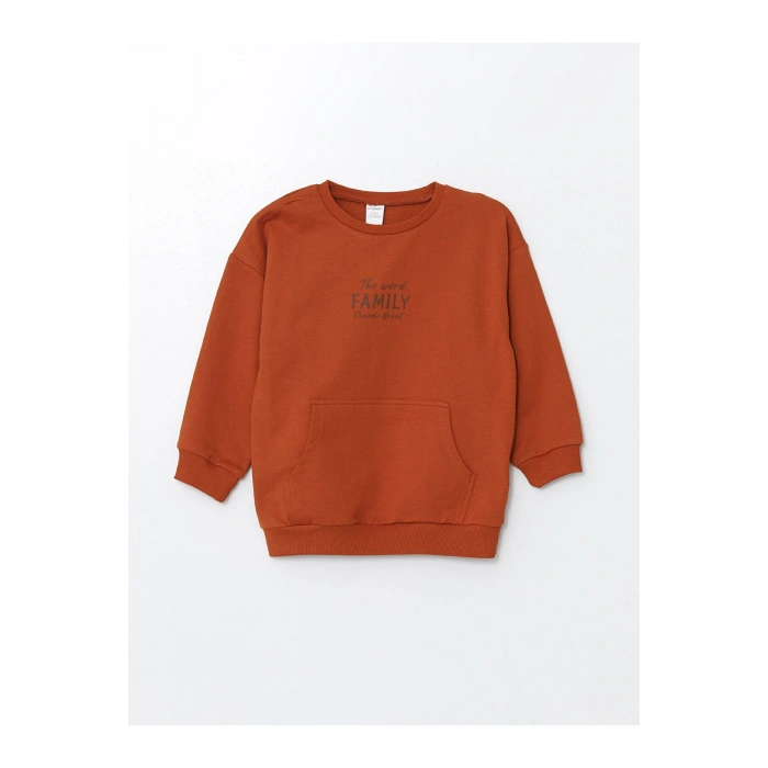 Lcw Bisiklet Yaka Uzun Kollu Basic Erkek Bebek Sweatshirt Ve Eşofman Alt 2li