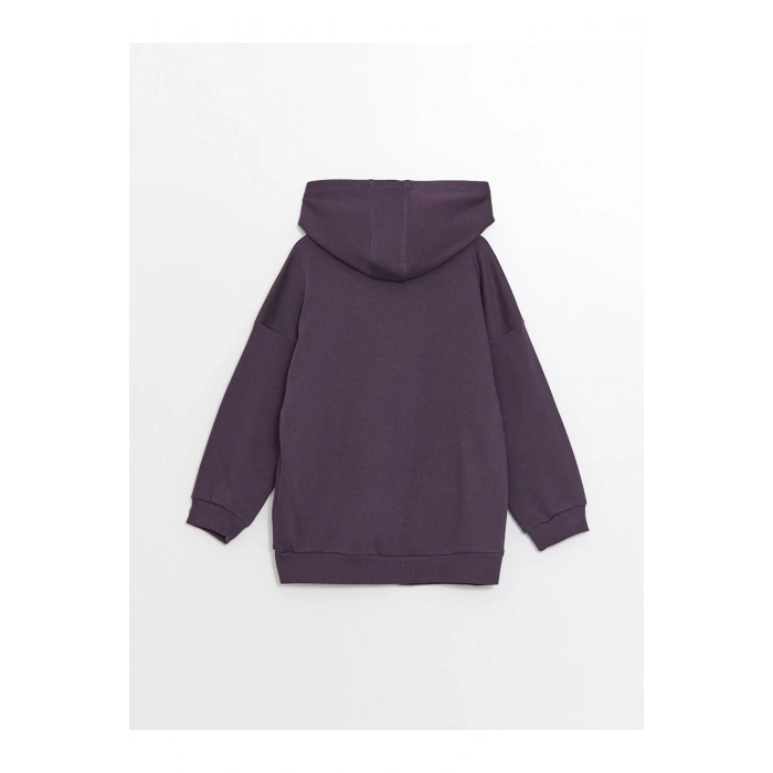 Lcwk Kapüşonlu Basic Uzun Kollu Erkek Bebek Fermuarlı Sweatshirt