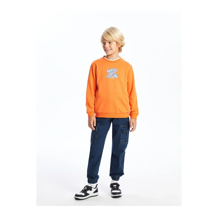 Lcwk Bisiklet Yaka Erkek Çocuk Sweatshirt