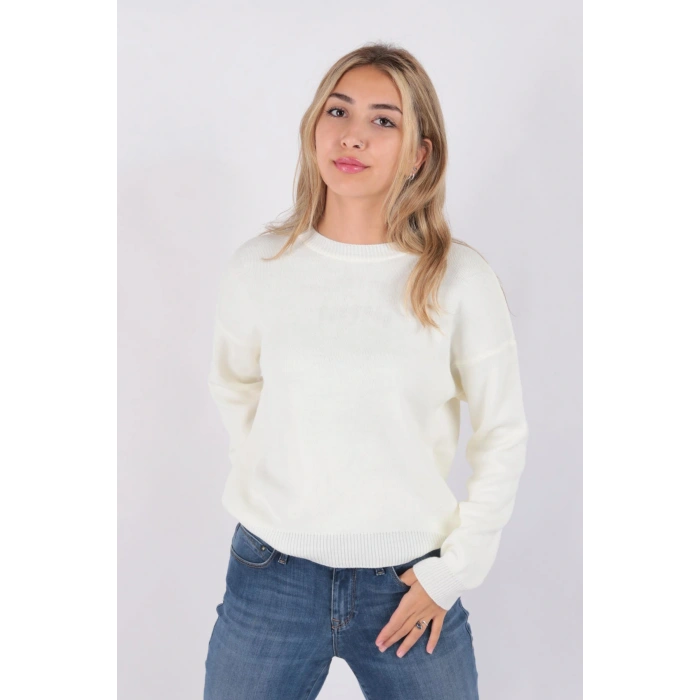 23k0166k1 Kadın Düşük Omuzlu Kazak