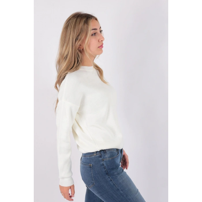 23k0166k1 Kadın Düşük Omuzlu Kazak