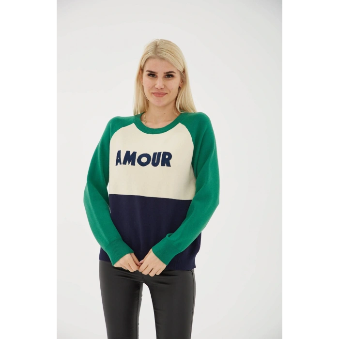 Nakışlı Kazak Yeşil