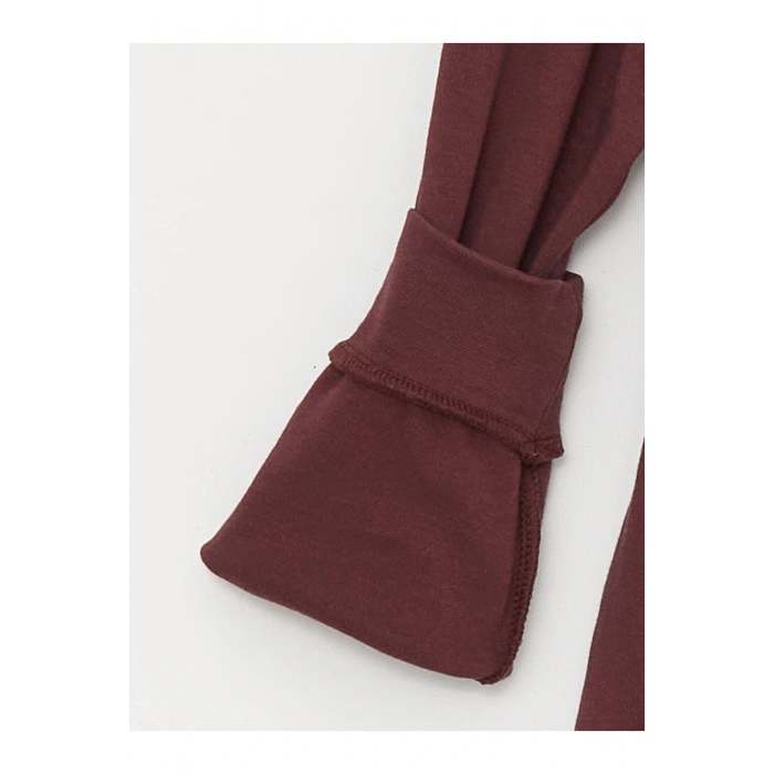 LCW Kids Mürdüm Kapüşonlu Baskılı Uzun Kollu Erkek Çocuk Tişört