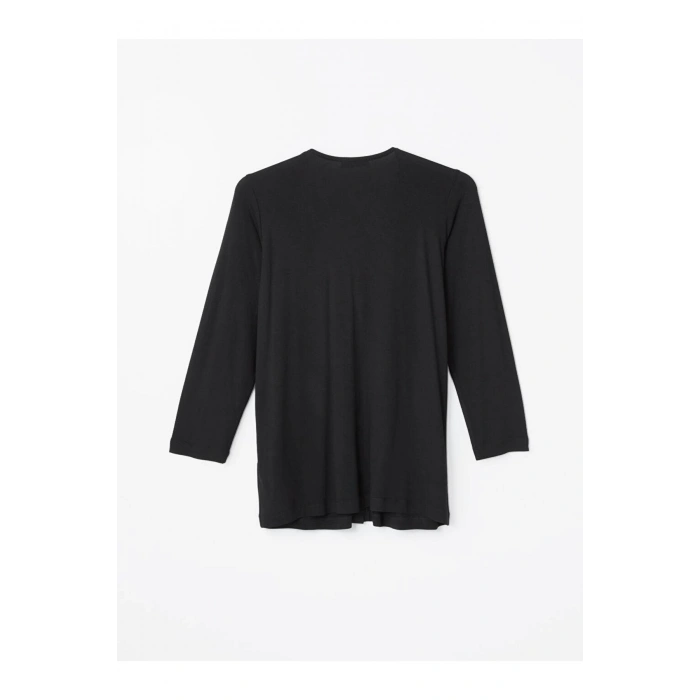 V Yaka Düz Uzun Kollu Kadın Hırka (S4)