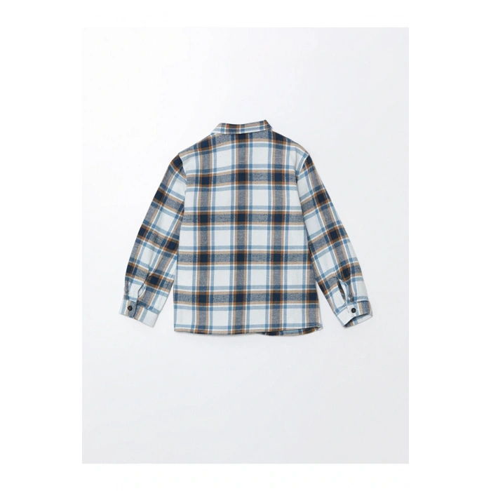 Lcwk Uzun Kollu Ekose Desenli Erkek Çocuk Oduncu Gömlek