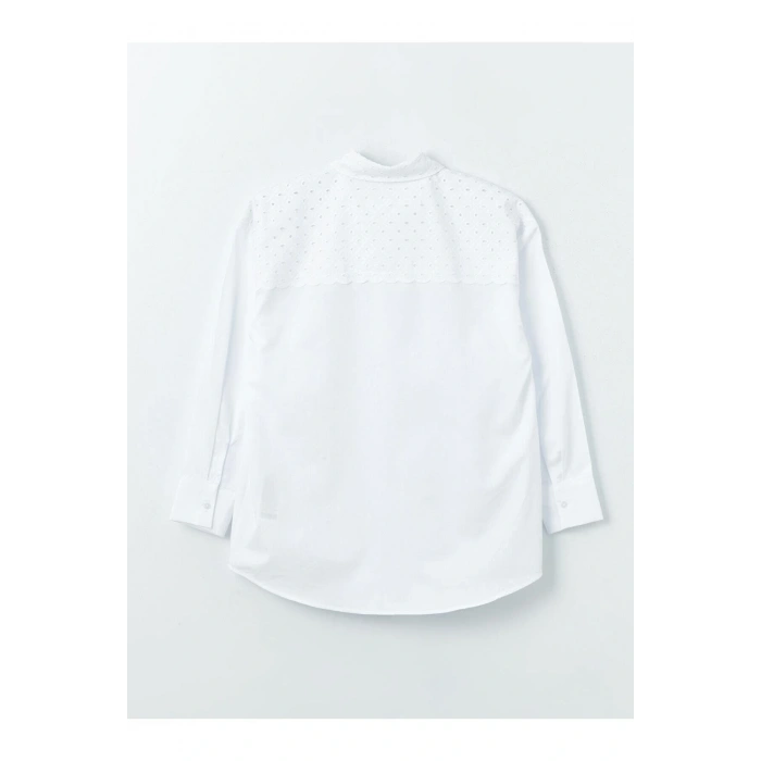 LCW Modest Kendinden Desenli Uzun Kollu Oversize Kadın Gömlek Tunik