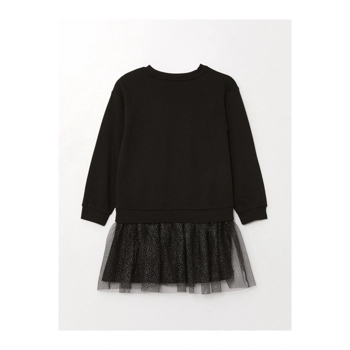 LCW Kids Bisiklet Yaka Kız Çocuk Elbise