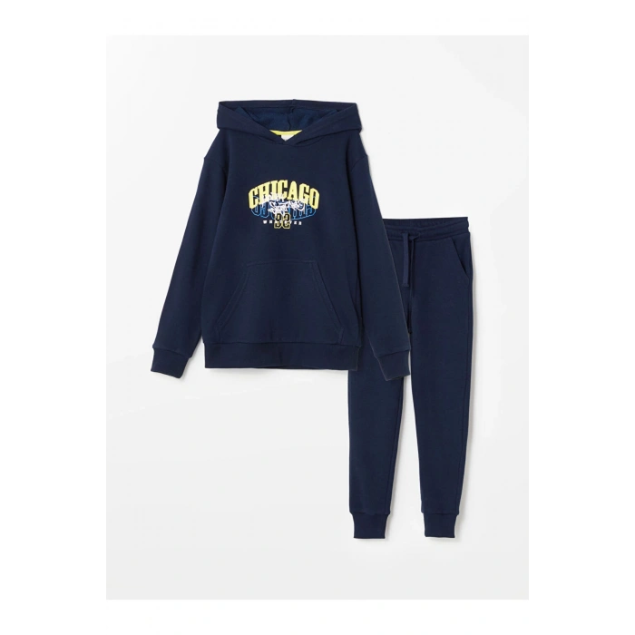 LCW Kids Kapüşonlu Erkek Çocuk Eşofman Takım