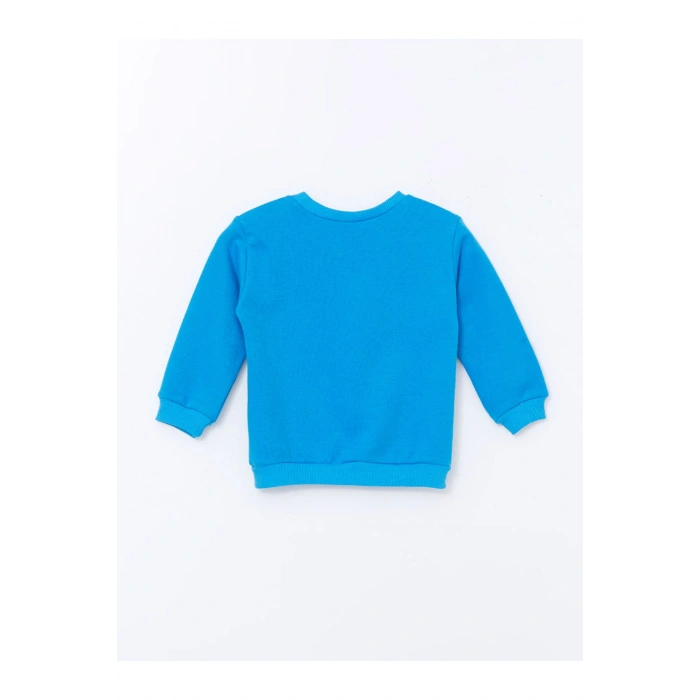 LCW Bisiklet Yaka Uzun Kollu Baskılı Erkek Bebek Sweatshirt
