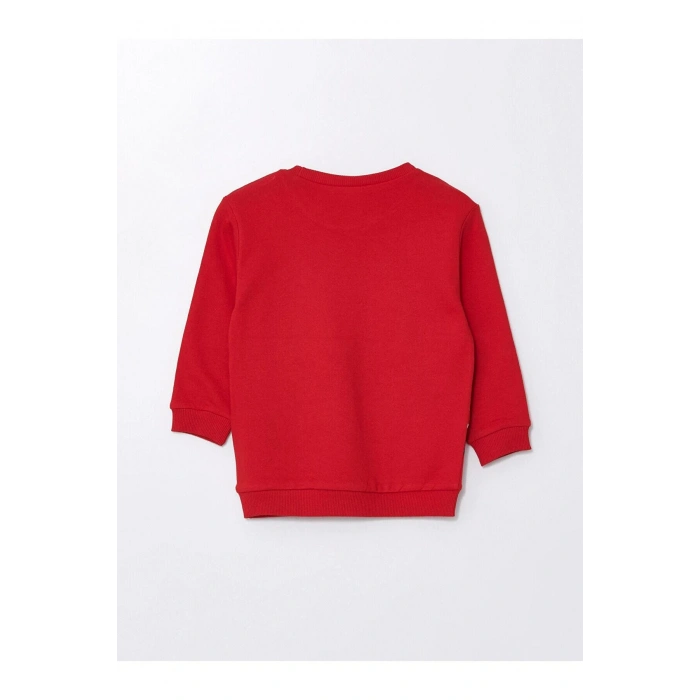 LCW Kids  Bisiklet Yaka Baskılı Erkek Çocuk Sweatshirt