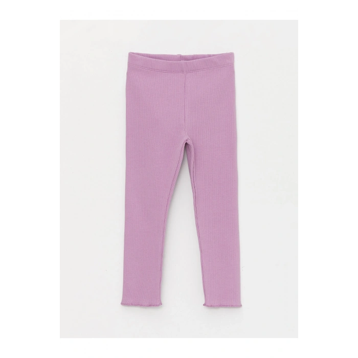 Bisiklet Yaka Uzun Kollu Kız Bebek Tişört ve Tayt 2li Takım