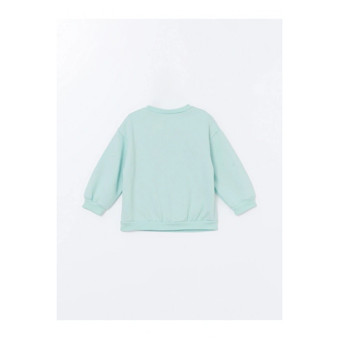 Lw - Bisiklet Yaka Baskılı Kız Bebek Sweatshirt