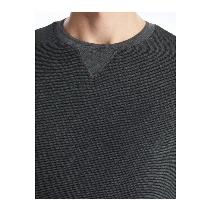 LCWAIKIKI Classic Bisiklet Yaka Uzun Kollu Erkek Sweatshirt