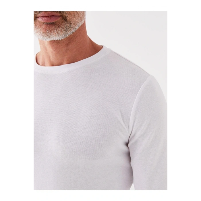 Classic Bisiklet Yaka Uzun Kollu Erkek Sweatshirt