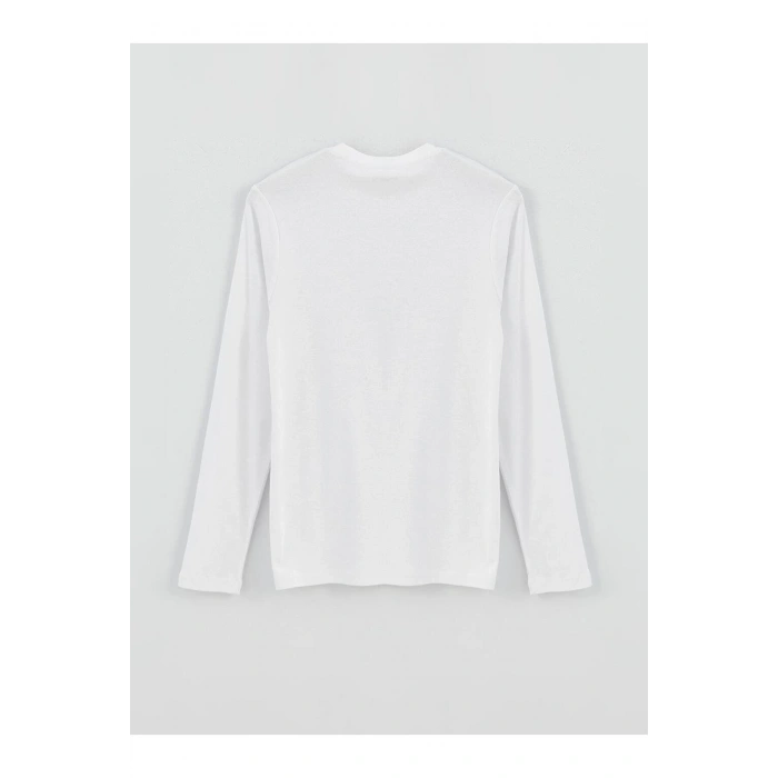 Classic Bisiklet Yaka Uzun Kollu Erkek Sweatshirt