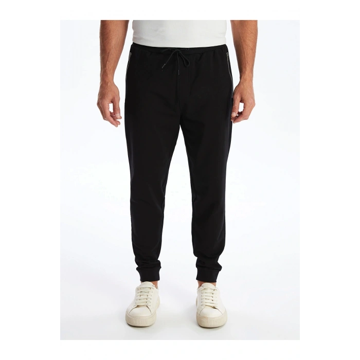 LCWAIKIKI Classic SİYAH Standart Kalıp Erkek Jogger Eşofman Altı