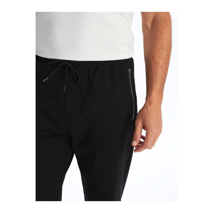 LCWAIKIKI Classic SİYAH Standart Kalıp Erkek Jogger Eşofman Altı