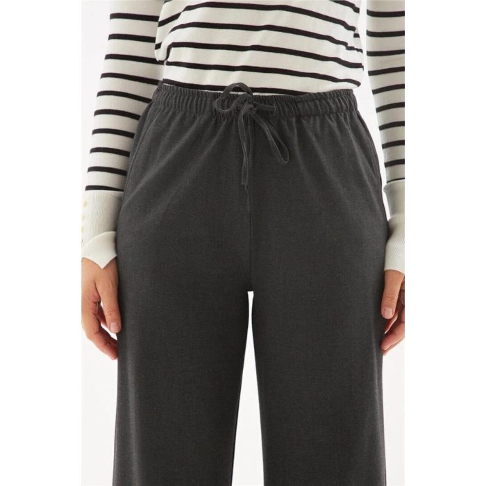 Geniş Paça Pantolon Antrasit