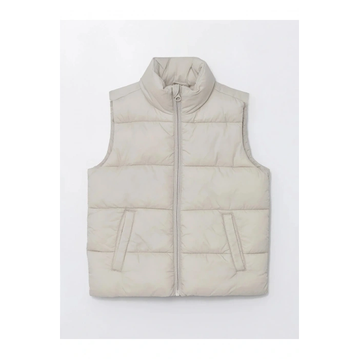 Dik Yaka Kız Çocuk Yelek