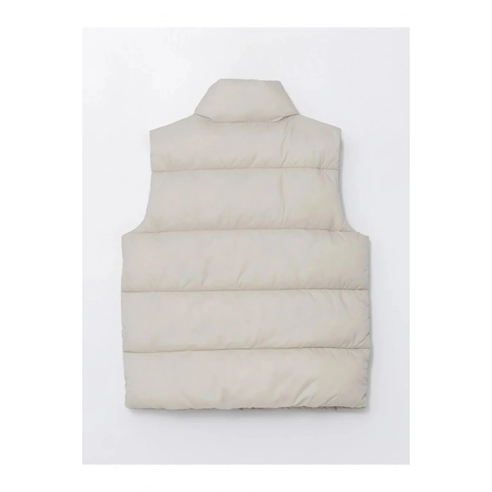 Dik Yaka Kız Çocuk Yelek