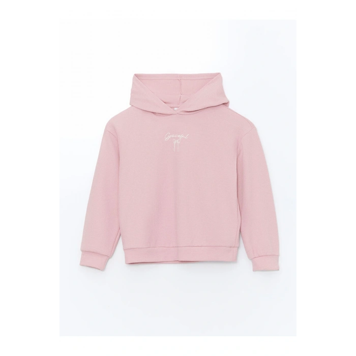 Kapüşonlu Kız Çocuk Sweatshirt ve Tayt