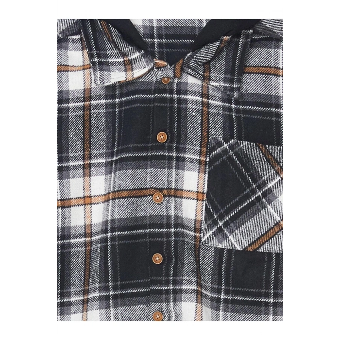 LCW Kids Ekoseli Rahat Kalıp Ekose Erkek Çocuk Gömlek Ceket