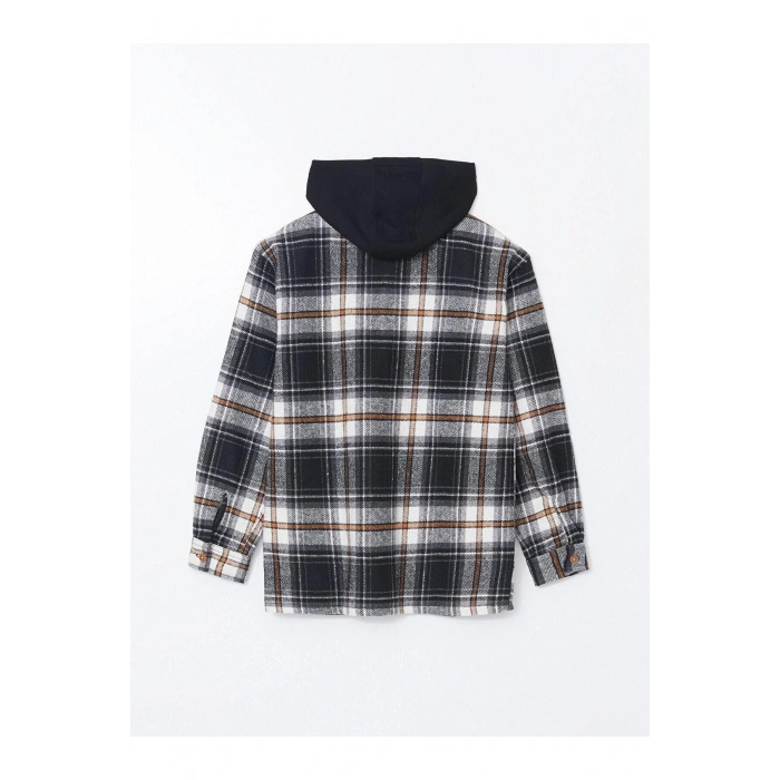 LCW Kids Ekoseli Rahat Kalıp Ekose Erkek Çocuk Gömlek Ceket