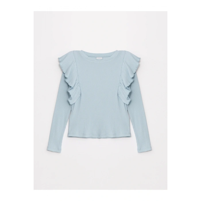 LCW Kids Bisiklet Yaka Basic Kız Çocuk Tişört (W4)