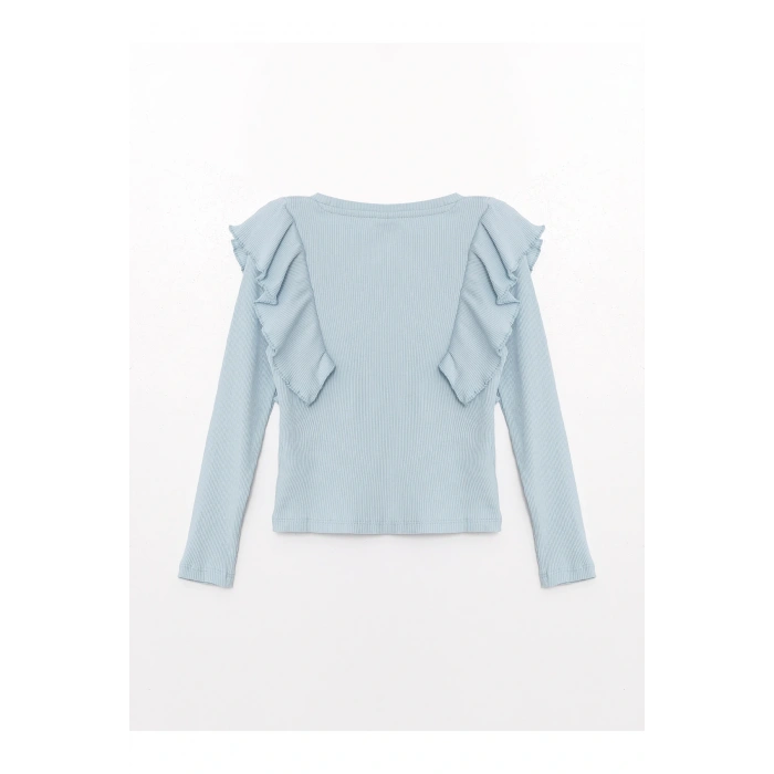 LCW Kids Bisiklet Yaka Basic Kız Çocuk Tişört (W4)