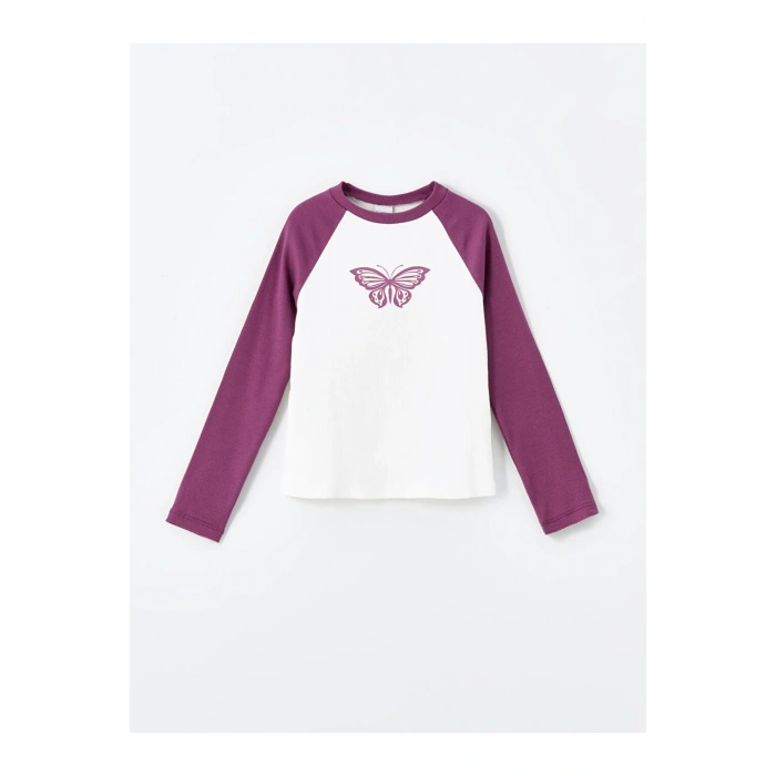 Bisiklet Yaka Kiz Cocuk Tisort - W4AV81Z4