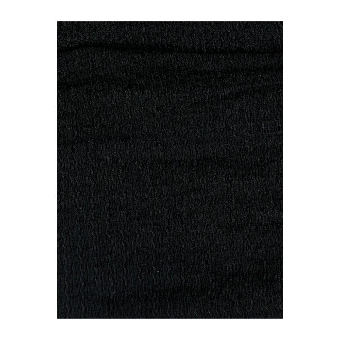 Mini Fırfırlı Elbise V Yaka Kruvaze Balon Kol