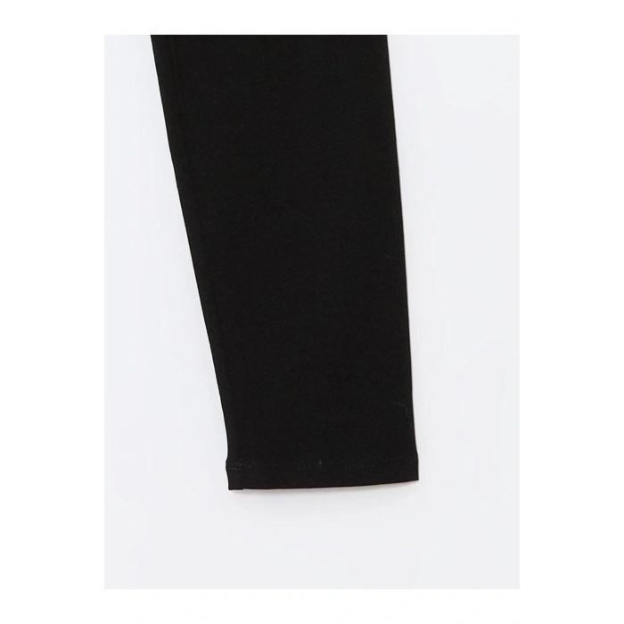 Beli Lastikli Baskılı Kız Çocuk Tayt (W4)