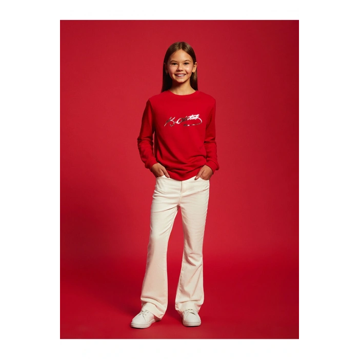 İspanyol Paça Kız Çocuk Pantolon