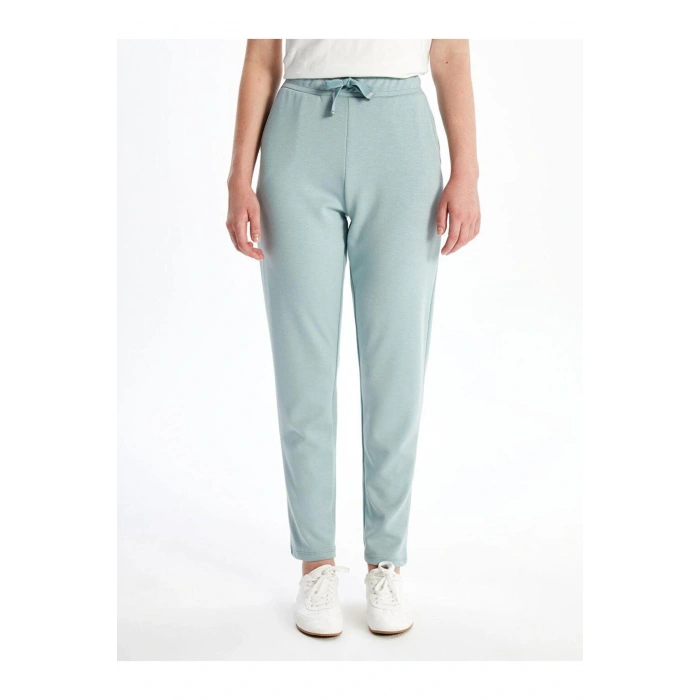 Kadın Beli Lastikli Düz Eşofman Altı