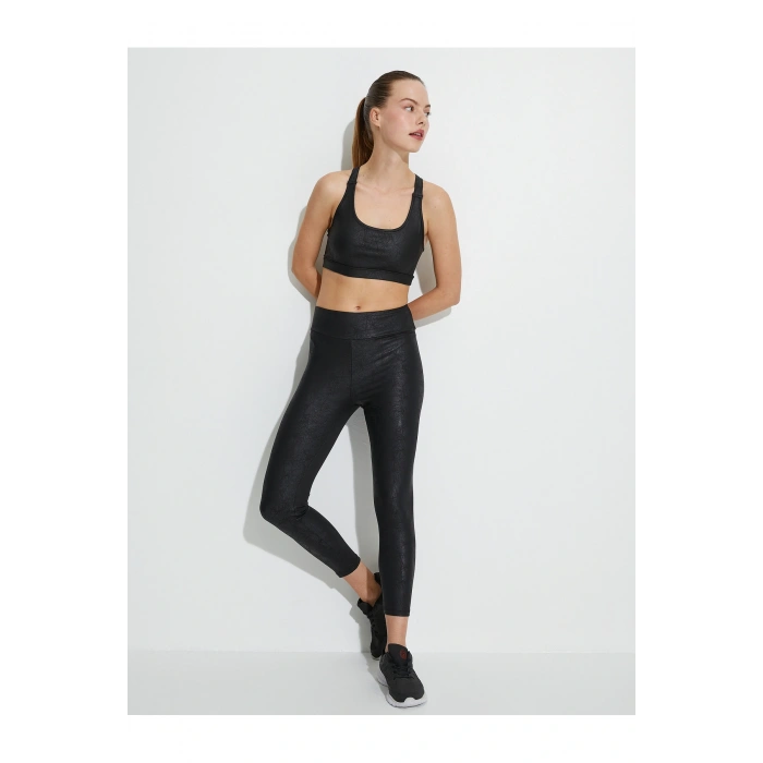 Suni Deri Spor Tayt Normal Bel